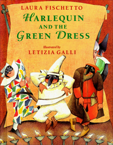 Harlequin and the Green Dress